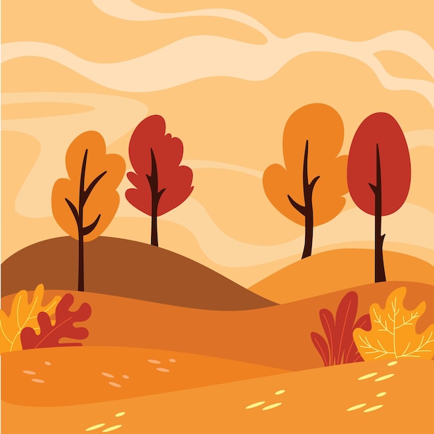 Ilustrações bonitas de outono