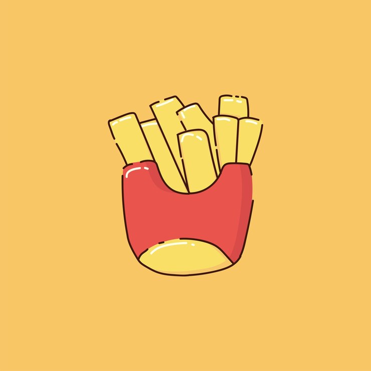 Vetor ilustrações coloridas e bonitas de alimentos