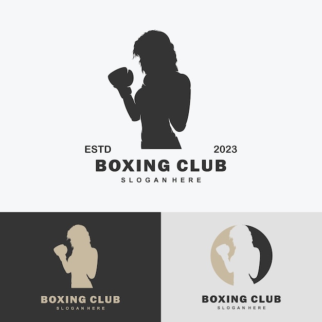 Vetor ilustrações criativas de conceitos de design de boxe vetores