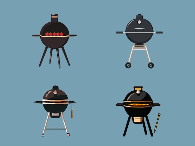 Ilustrações de churrascos de churrasco