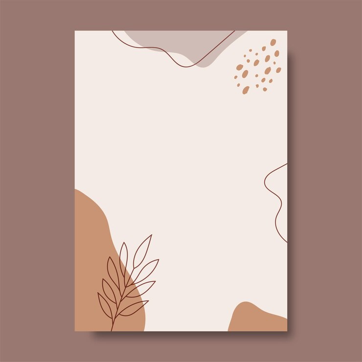 Ilustrações de folhas com fundo abstrato Design de arte abstrata para capas