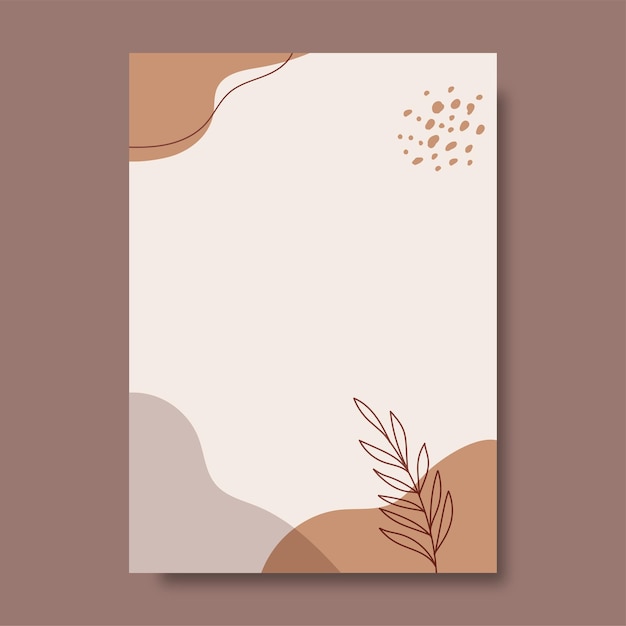 Vetor ilustrações de folhas com fundo abstrato design de arte abstrata para capas