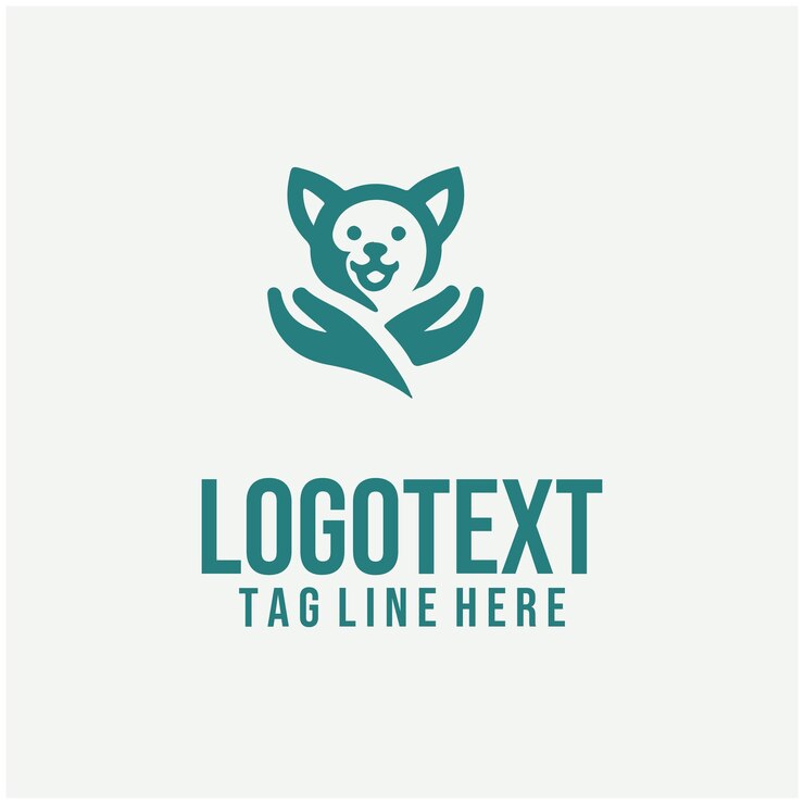 Vetor ilustrações de logotipos amigáveis para cães