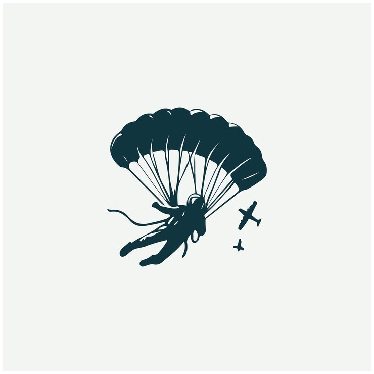 Vetor ilustrações de logotipos de mergulho no céu