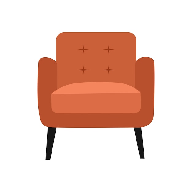 Ilustrações de sofás na decoração doméstica moderna