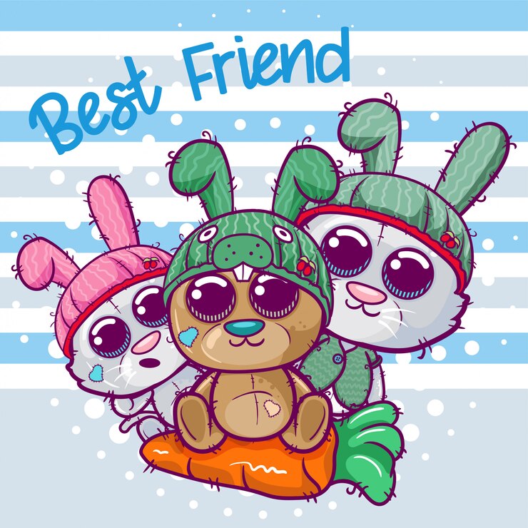Vetor ilustrações de vetor de gatinho e urso bonito dos desenhos animados