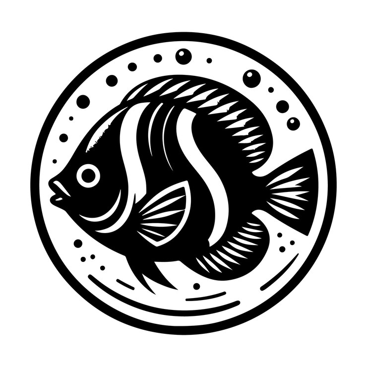 Vetor ilustrações impressionantes de tatuagens de peixes tribais com padrões intrincados