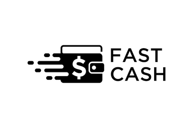 Ilustrações para pagamento online rápido e preciso design de logotipo de carteiras muito rápido