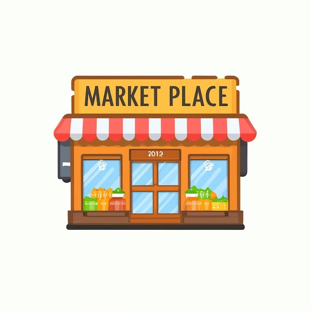 Vetor ilustrações vector venda oferta mercado loja de desconto mercado lugar