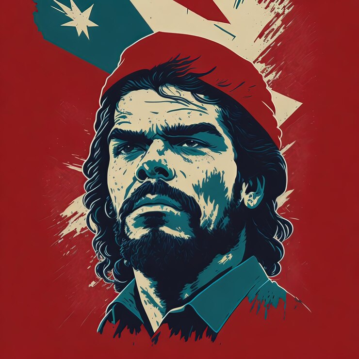 Vetor ilustrações vetor cuba revoluções palmeira colorida