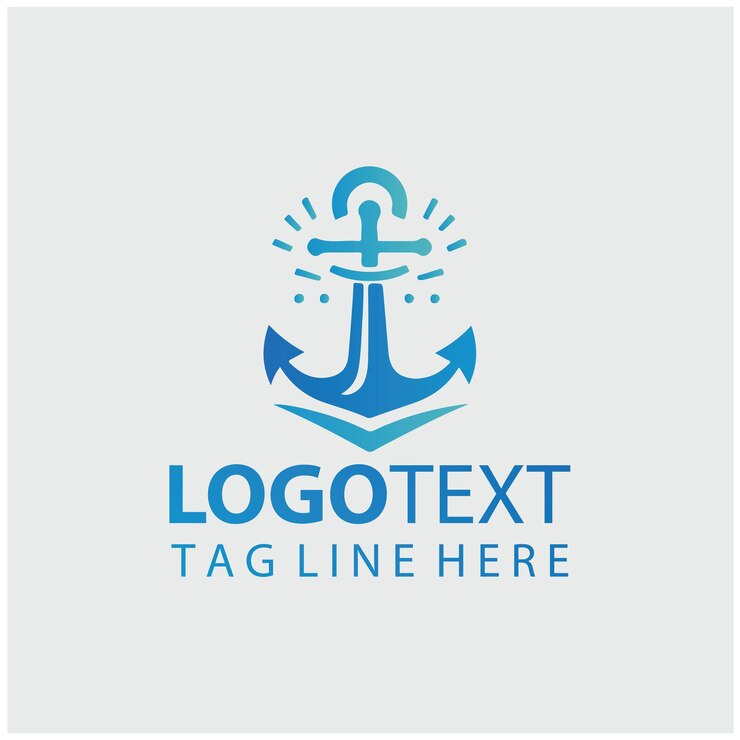 Vetor ilustrações vetoriais de âncora do logotipo