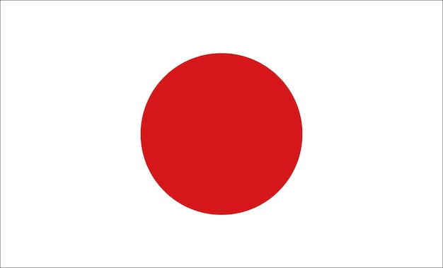 Ilustrações Vetoriais De Design Da Bandeira Do Japão