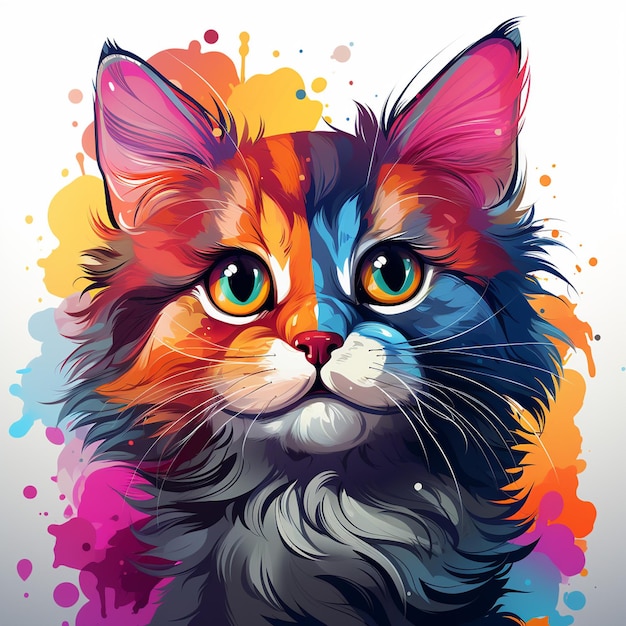 Vetor ilustrações vetoriais de gatos fofos