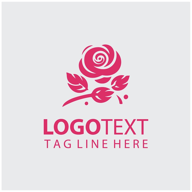 Vetor ilustrações vetoriais de logotipo de rosa