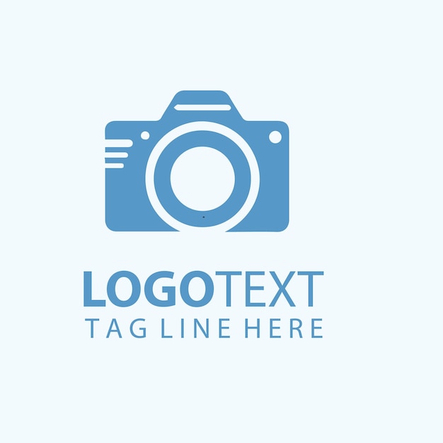 Ilustrações vetoriais de logotipo de uma câmera fotográfica