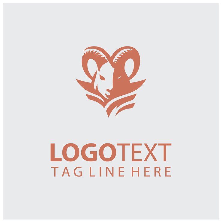 Vetor ilustrações vetoriais do logotipo da cabra
