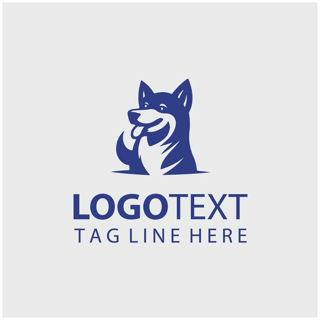 Ilustrações vetoriais do logotipo do cachorro