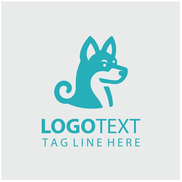 Ilustrações vetoriais do logotipo do cachorro