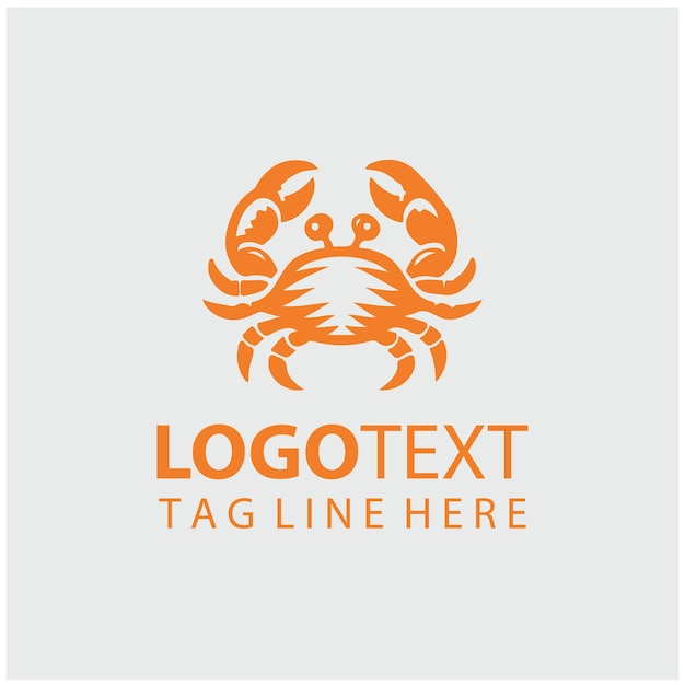 Ilustrações vetoriais do logotipo do caranguejo