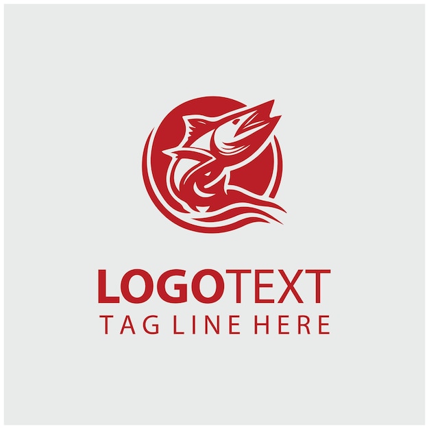 Ilustrações vetoriais do logotipo do peixe Marlin