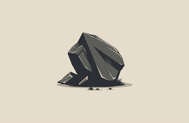 Ilustrações vetoriais do logotipo em estilo pedra