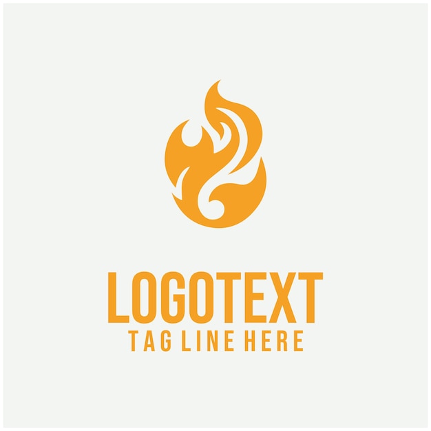 Ilustrações vetoriais do logotipo Flame Bird