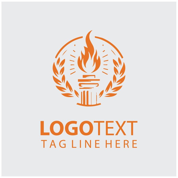 Vetor ilustrações vetoriais do logotipo flame piller