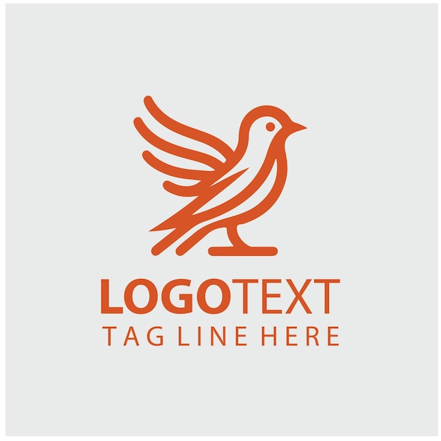 Ilustrações vetoriais do logotipo Linear Birds