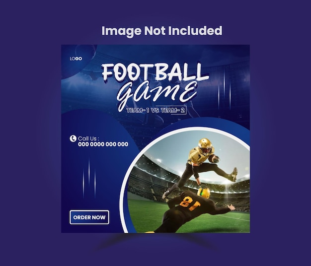 ilustrador de design de jogos de futebol de mídia social