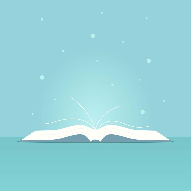 Vetor ilustrador de modelo de ícone com livro e vidro com lápis