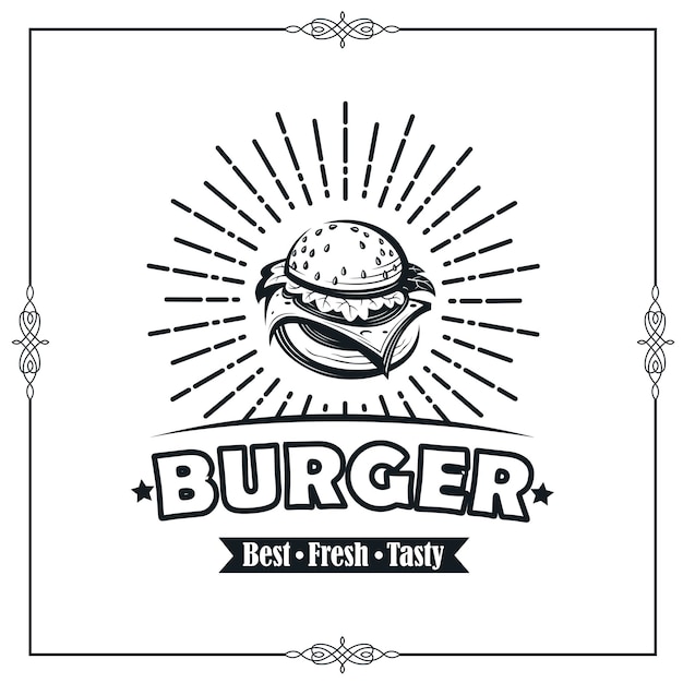 Vetor imagem com hambúrguer