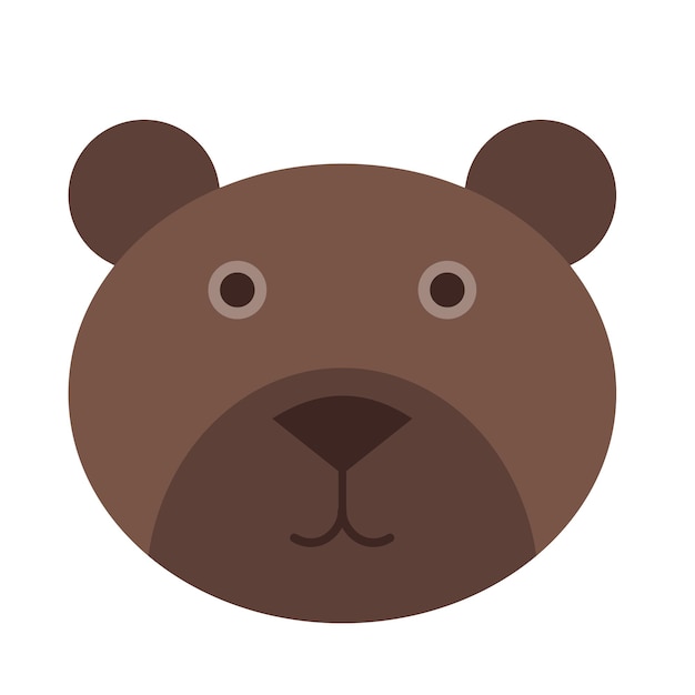 Vetor imagem de ícone de ilustração vetorial animal de urso