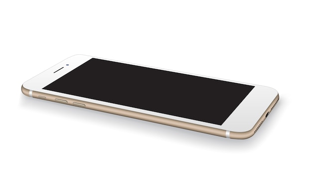 Imagem de lugar fácil de maquete de smartphone em smartphone de tela.