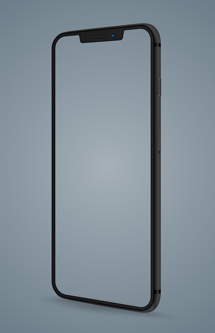 Imagem de lugar fácil de maquete de smartphone em smartphone de tela.