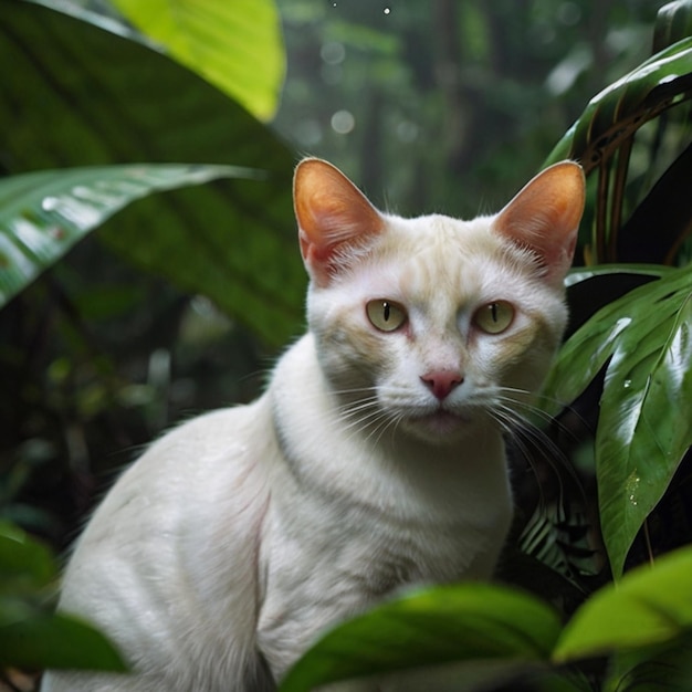 Vetor imagem de menina gatinha