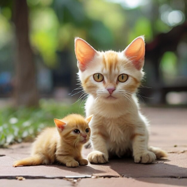 Vetor imagem de menina gatinha