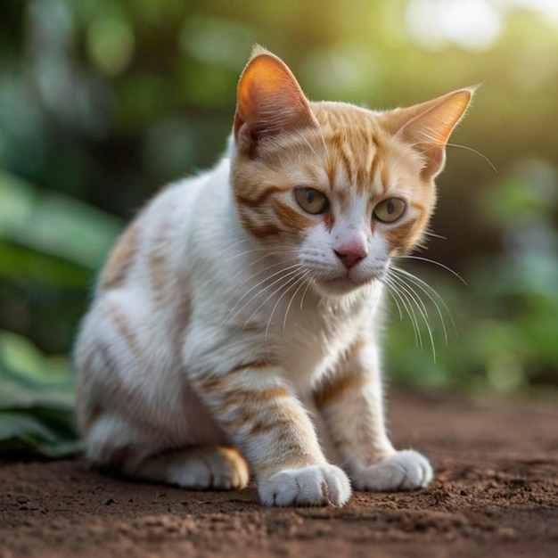 Vetor imagem de menina gatinha