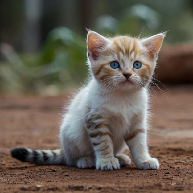 Vetor imagem de menina gatinha