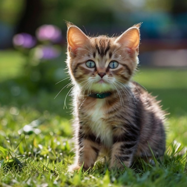 Vetor imagem de menina gatinha