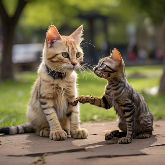 Vetor imagem de menina gatinha