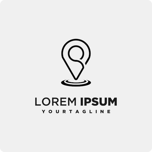 imagem vetorial de design de ícone de logotipo de localização