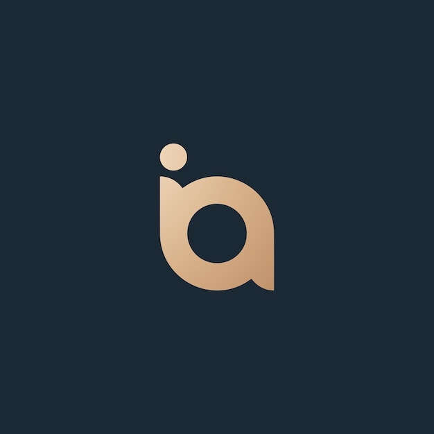 Imagem vetorial de design do logotipo da IA