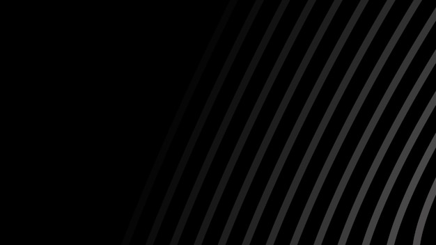Imagem vetorial de fundo de linhas curvas oblíquas pretas