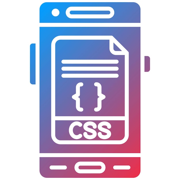 Vetor imagem vetorial de ícone css pode ser usada para desenvolvimento de aplicativos móveis