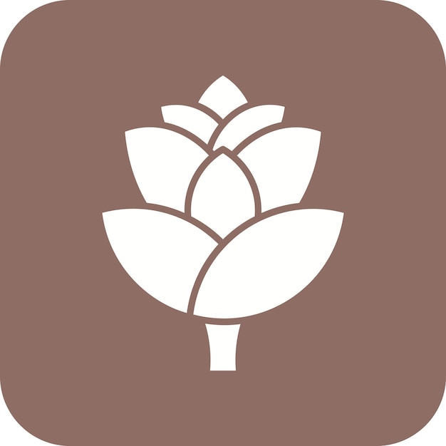 Imagem vetorial de ícone de alcachofra pode ser usada para frutas e vegetais