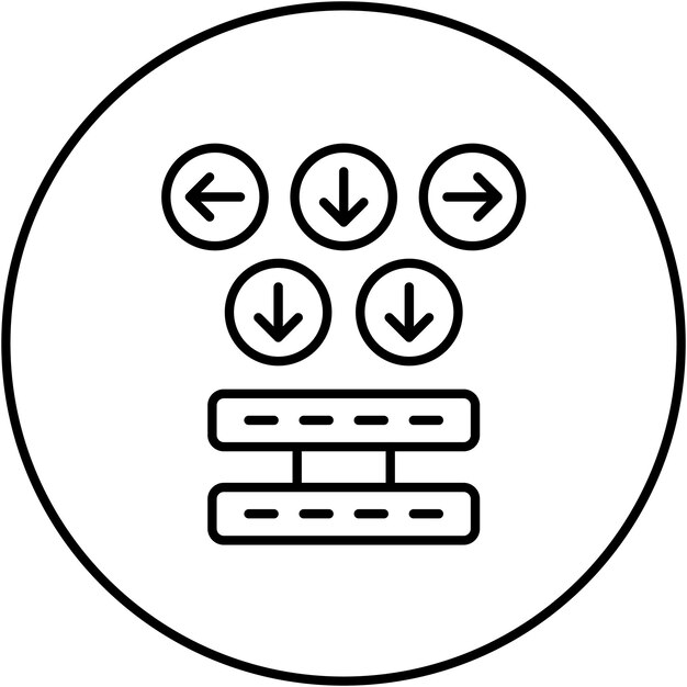 Imagem vetorial de ícone de ambiguidade pode ser usada para big data