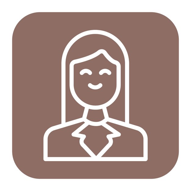 Imagem vetorial de ícone de assistente de mulher Pode ser usada para investigação de crime
