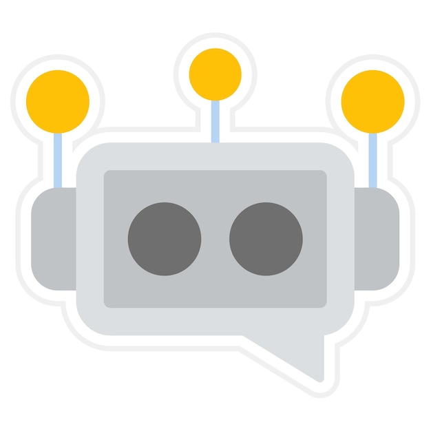 Imagem vetorial de ícone de assistente virtual Pode ser usada para Digital Nomad