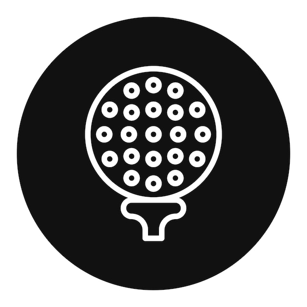 Imagem vetorial de ícone de bola de golfe Pode ser usada para Golfe