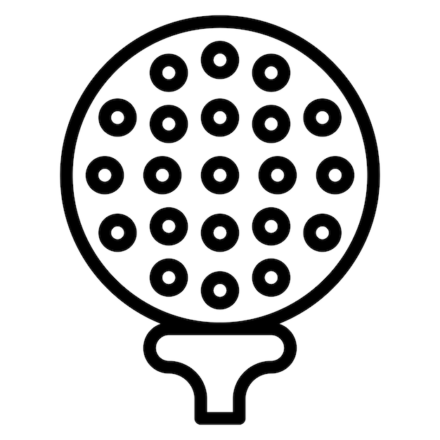 Imagem vetorial de ícone de bola de golfe Pode ser usada para Golfe